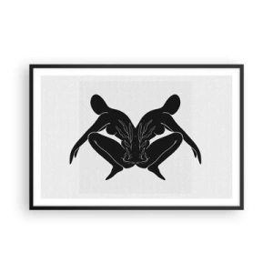 Affiche dans un cadre noir - Poster - Une âme commune - 91x61 cm