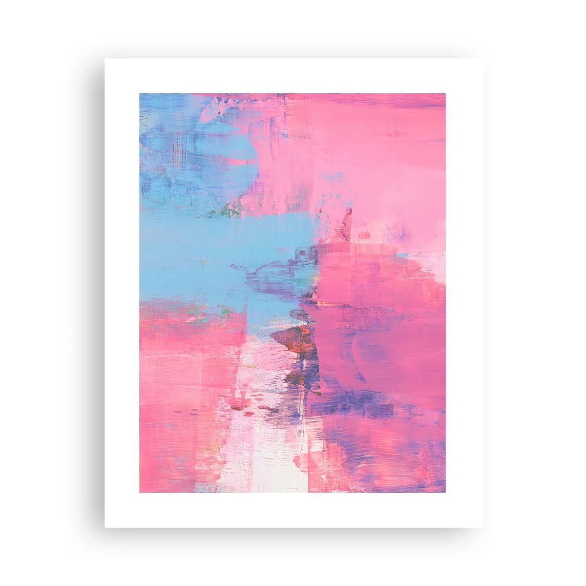 Affiche - Poster - Du rose, du bleu et une pincée de lumière - 40x50 cm