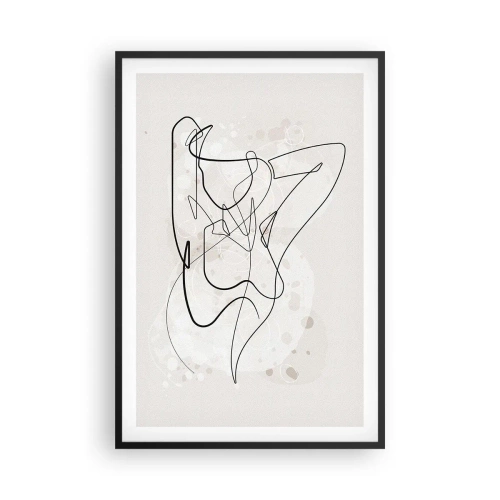 Affiche dans un cadre noir - Poster - L'art de la séduction - 61x91 cm
