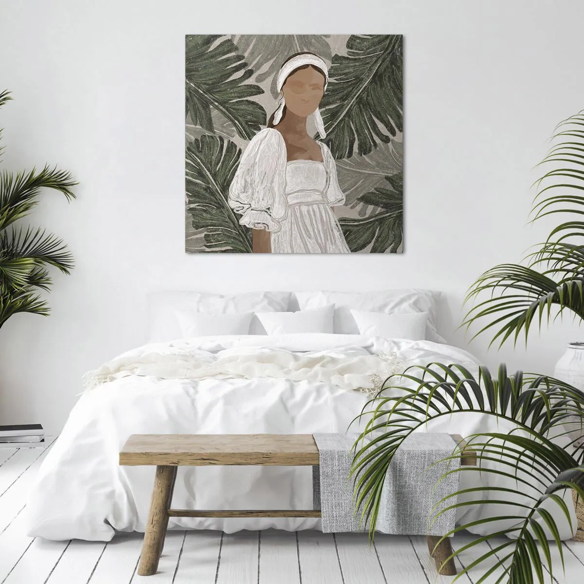 Impression sur toile - Image sur toile - Portrait exotique - 40x40 cm