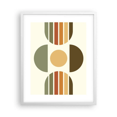 Affiche dans un cadre blanc - Poster - Dans les coulaurs de la terre - 40x50 cm