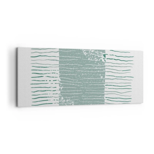 Impression sur toile - Image sur toile - Abstraction de la mer - 100x40 cm