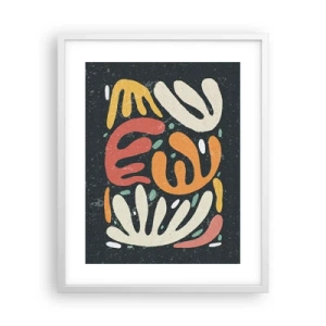 Affiche dans un cadre blanc - Poster - Composition – Je suis sur le point de t'attraper - 40x50 cm