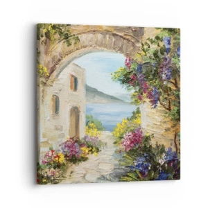 Impression sur toile - Image sur toile - Le charme d'une province côtière - 30x30 cm