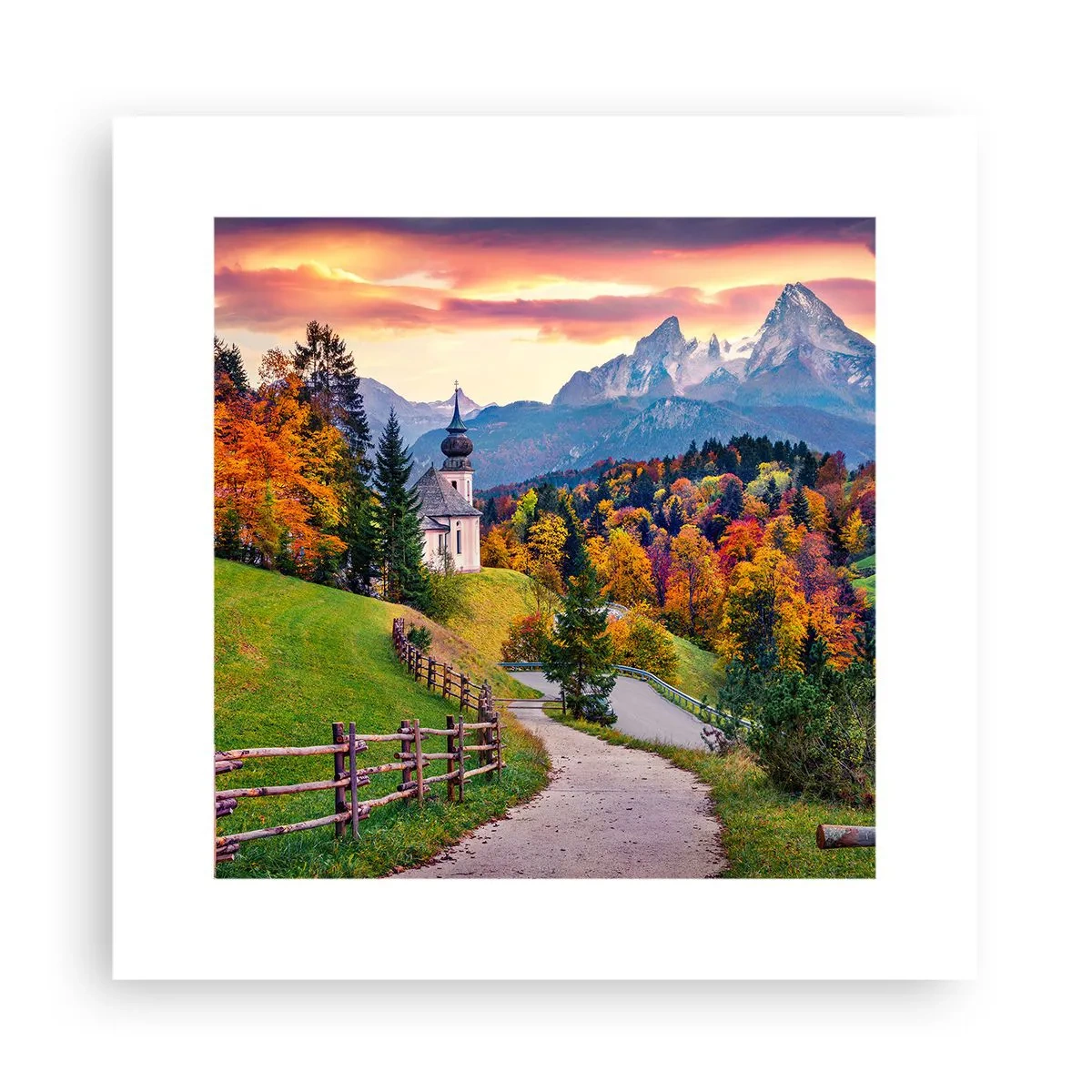 Affiche - Poster - Paysage comme peind - 30x30 cm