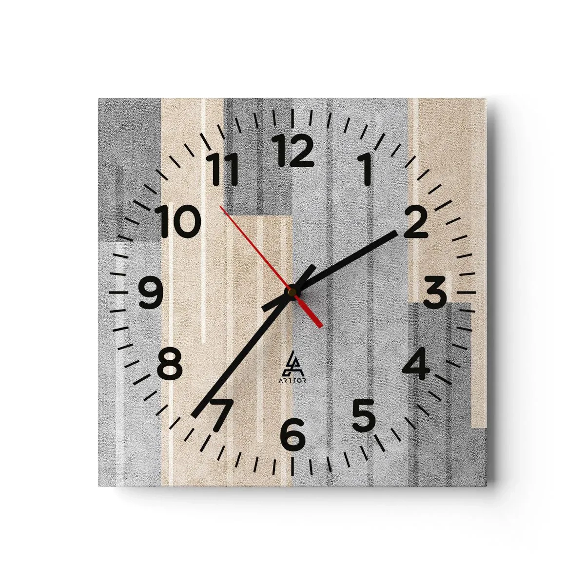 Horloge murale - Pendule murale - Composition : se tenir droit - 30x30 cm