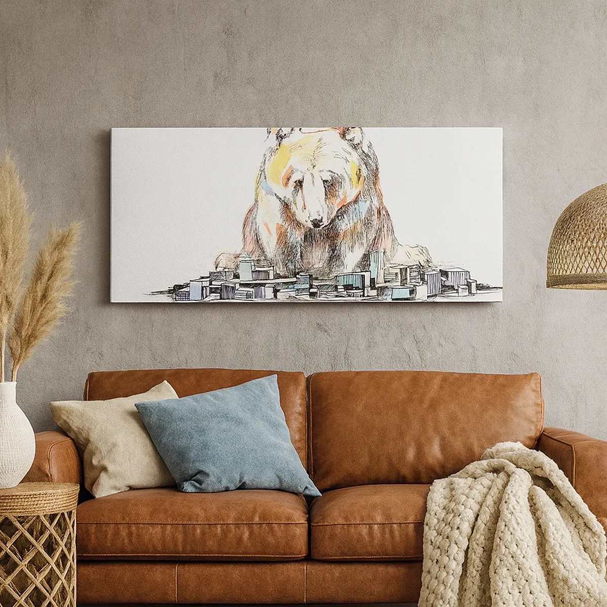 Impression sur toile - Image sur toile - Comment peut-on vivre ainsi ? - 30x30 cm