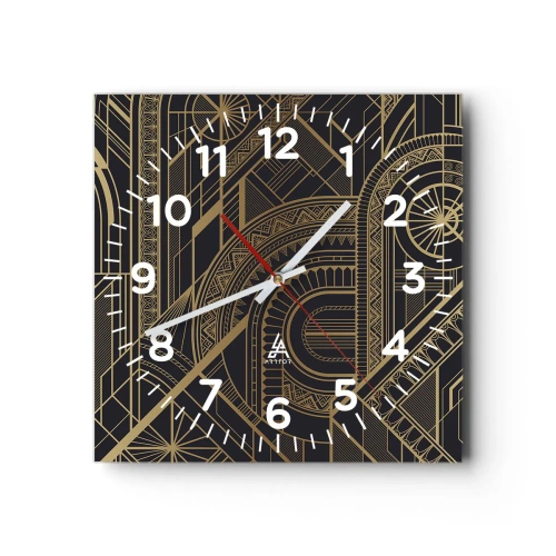 Horloge murale - Pendule murale - Concept, idée, plan - 40x40 cm