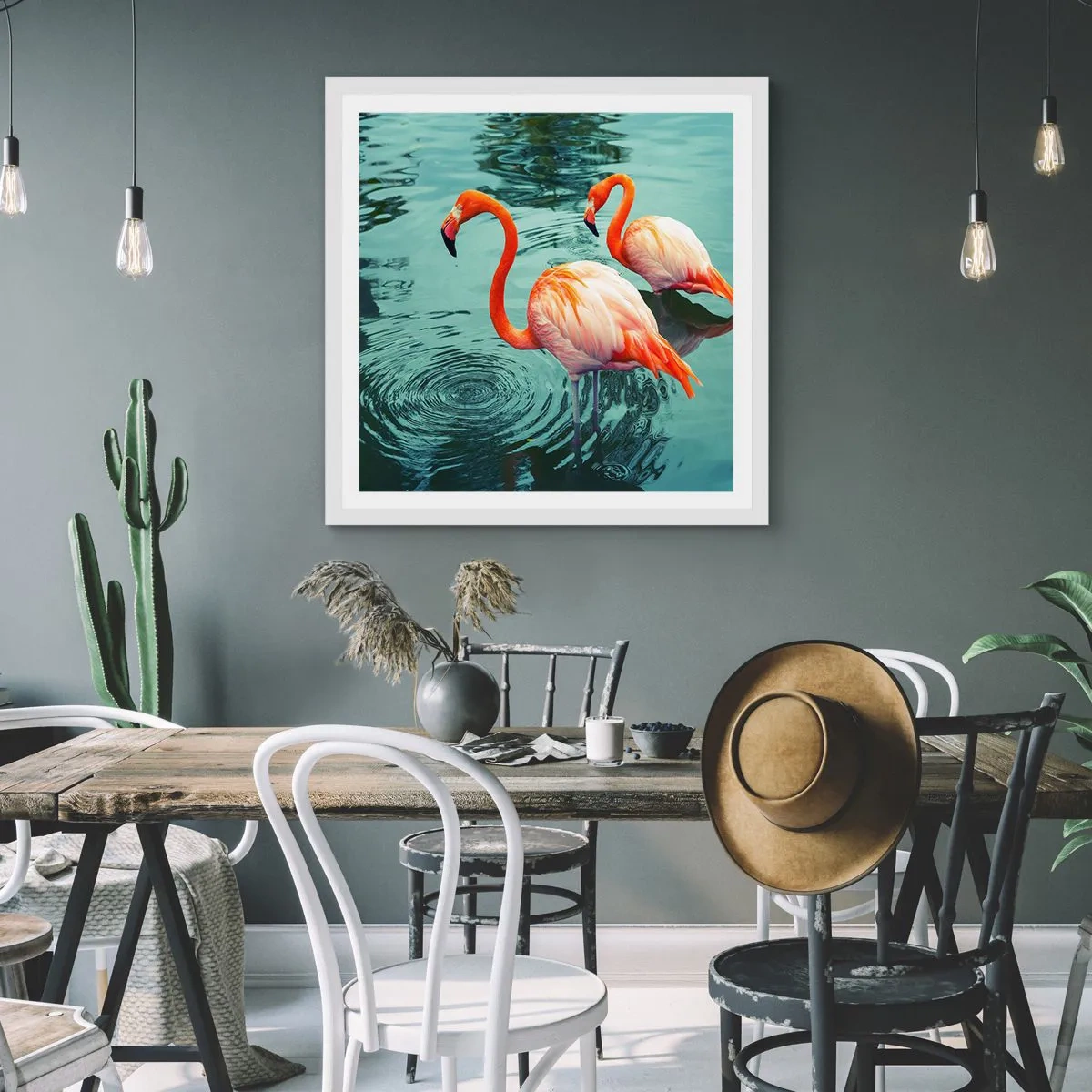 Affiche dans un cadre blanc - Poster - Nous sommes à la mode maintenant - 50x50 cm