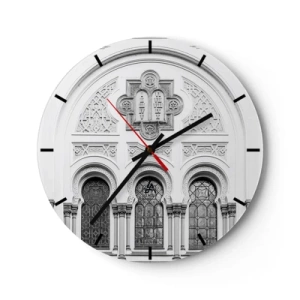 Horloge murale - Pendule murale - À la frontière des cultures - 40x40 cm