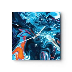 Horloge murale - Pendule murale - Voyage au centre du ciel - 40x40 cm