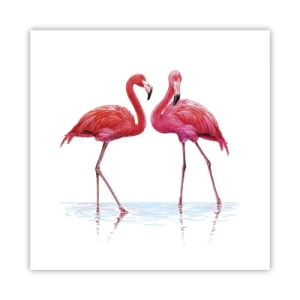 Affiche - Poster - Rendez-vous rose - 40x40 cm
