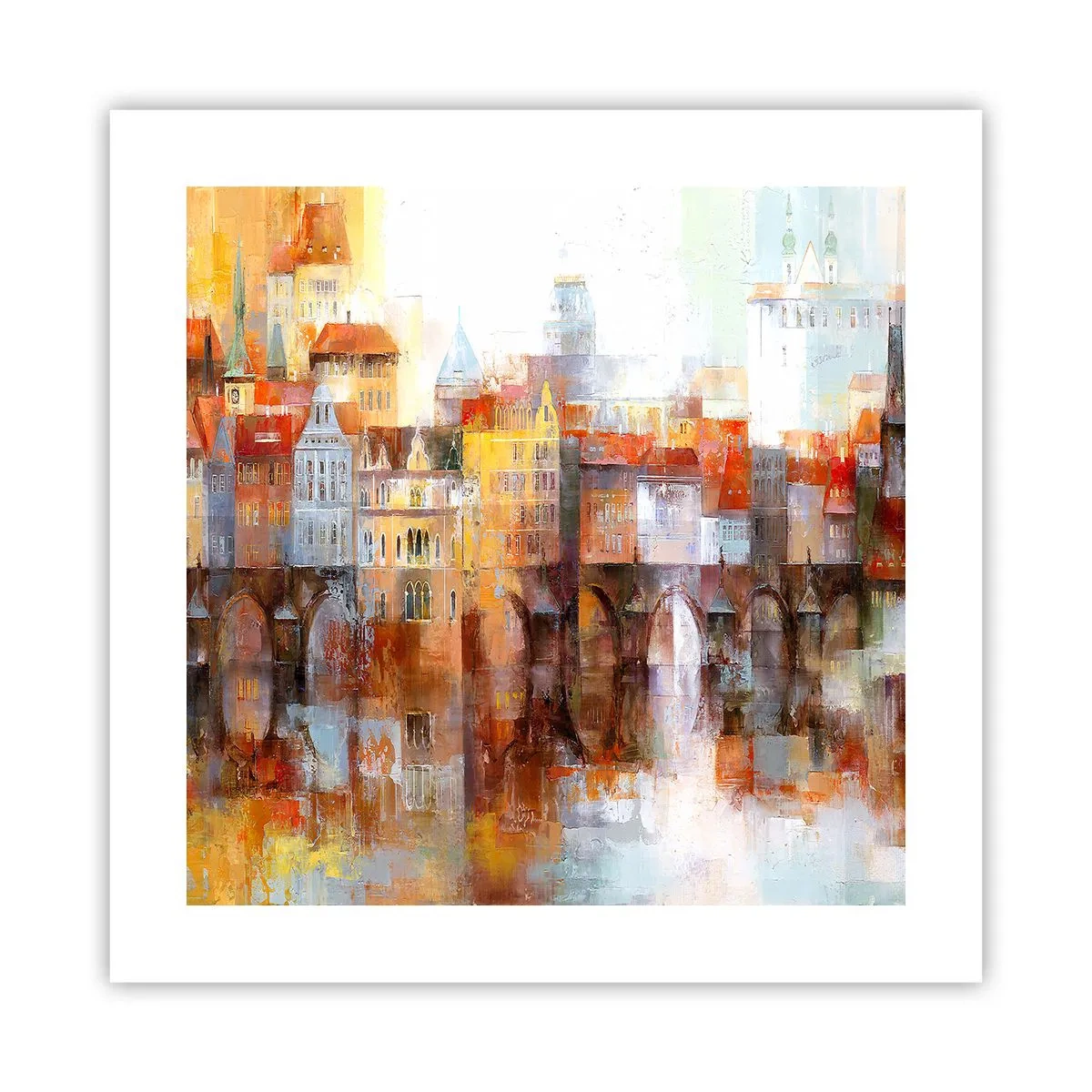 Affiche - Poster - C'est aussi beau sous le pont - 40x40 cm