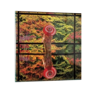 Impression sur verre - Image sur verre - Dans le temple de la nature - 50x50 cm