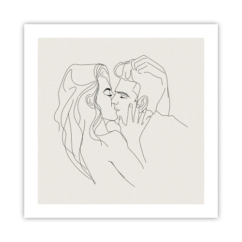Affiche - Poster - Enlacé de sentiment - 50x50 cm