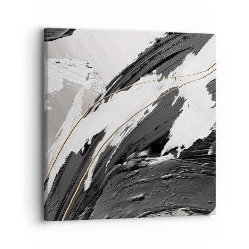 Impression sur toile - Image sur toile - L'abstraction à grande échelle - 30x30 cm