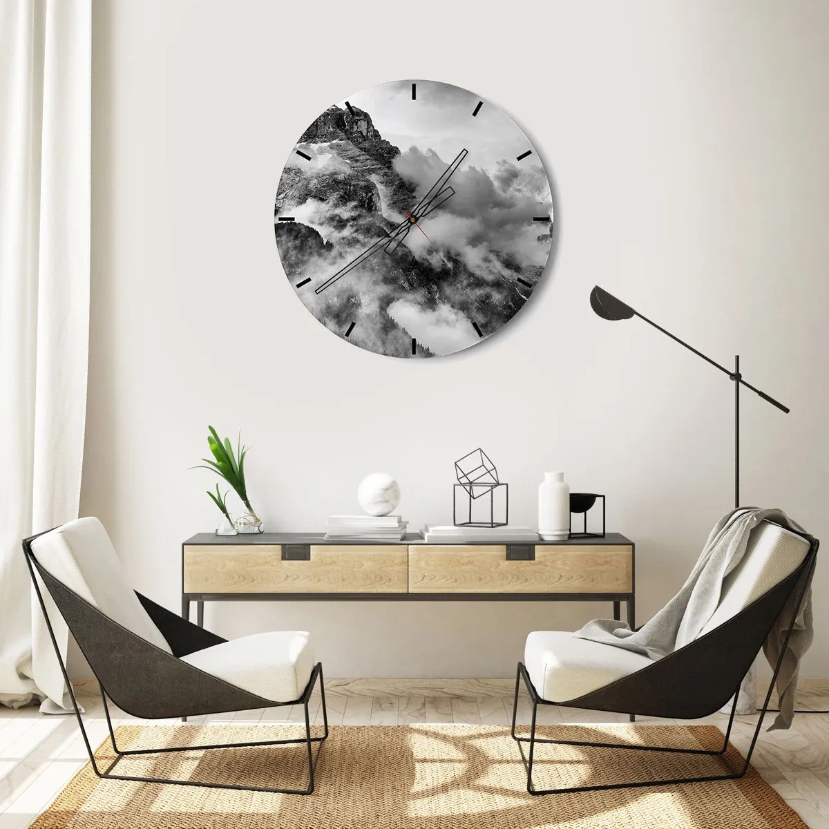 Horloge murale - Pendule murale - Belle et cruelle - 30x30 cm