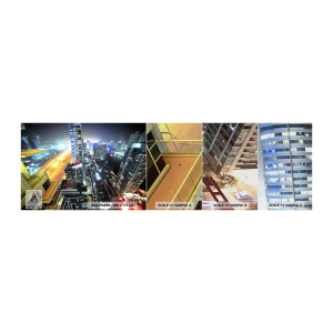 Échantillon de Papier Peint Premium Canvas - Un miracle dans le désert - Ville, Dubai, Architecture - 100x30 cm