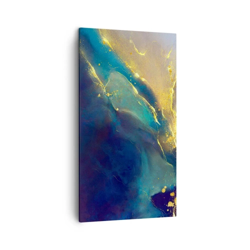 Impression sur toile - Image sur toile - Coulée d'or - 45x80 cm