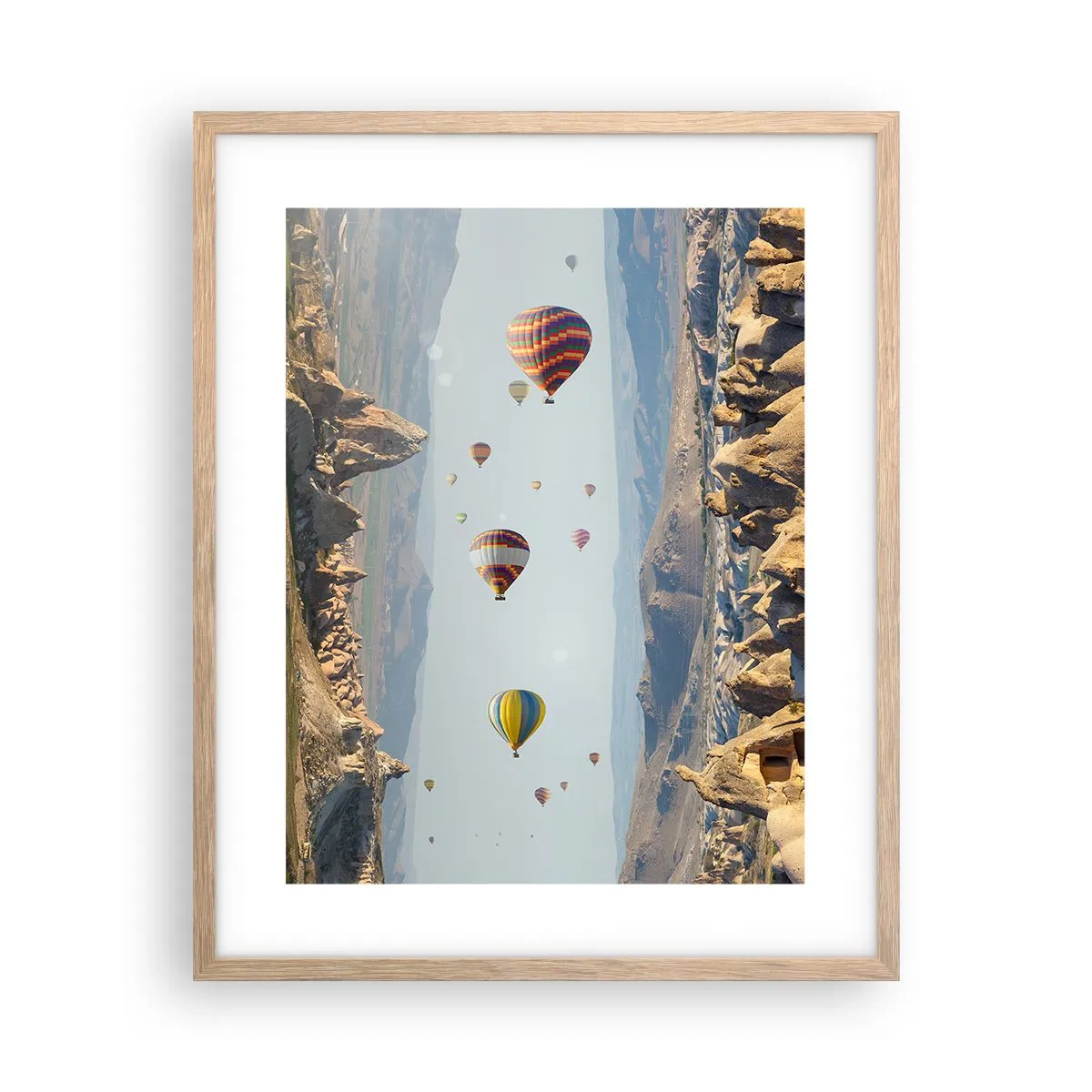 Affiche dans un chêne clair - Poster - Ici, tout est possible - 40x50 cm