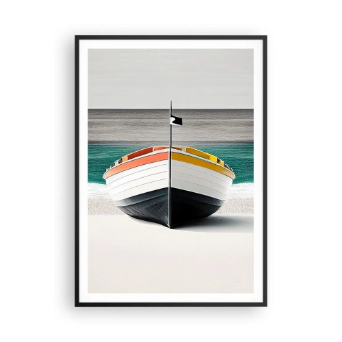 Affiche dans un cadre noir - Poster - A sa place - 70x100 cm