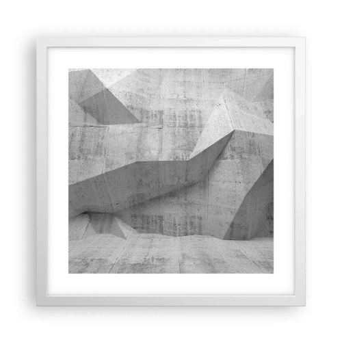 Affiche dans un cadre blanc - Poster - Un vrai challenge - 40x40 cm