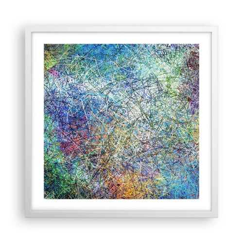 Affiche dans un cadre blanc - Poster - Ce n'est pas si simple - 50x50 cm