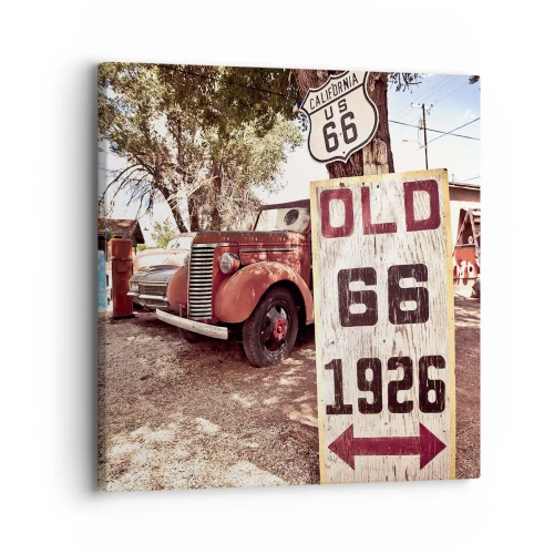 Impression sur toile - Image sur toile - La légende de la province américaine - 30x30 cm