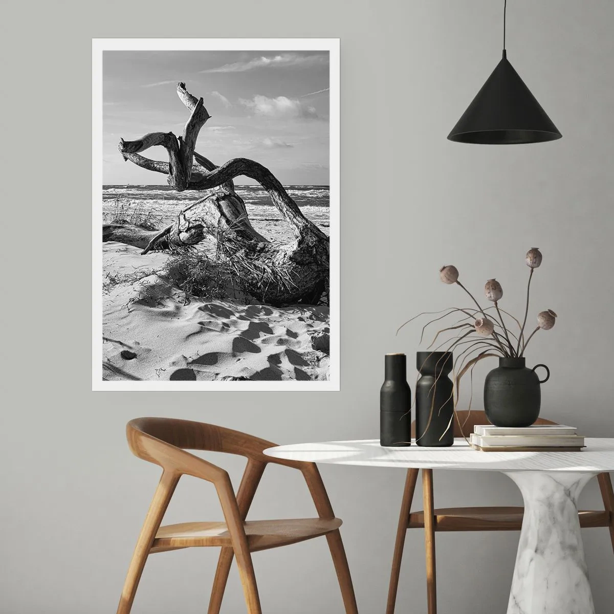 Affiche - Poster - Sculpture marine - 61x91 cm