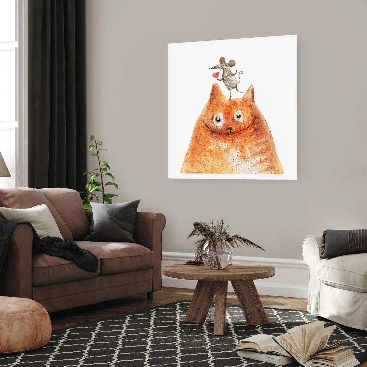 Affiche - Poster - Amour paradoxal - 60x60 cm