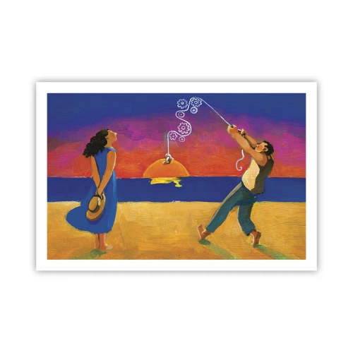 Affiche - Poster - Plus qu'une étoile dans le ciel - 91x61 cm