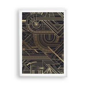 Affiche dans un cadre blanc - Poster - Concept, idée, plan - 70x100 cm