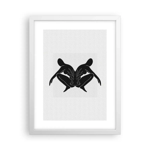 Affiche dans un cadre blanc - Poster - Une âme commune - 30x40 cm