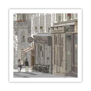 Affiche - Poster - Joie de la ville - 60x60 cm