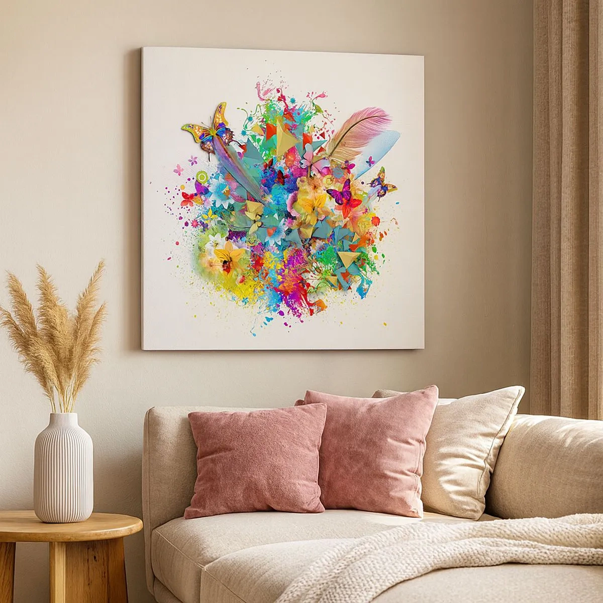 Impression sur toile - Image sur toile - Un bouquet de joie - 30x30 cm