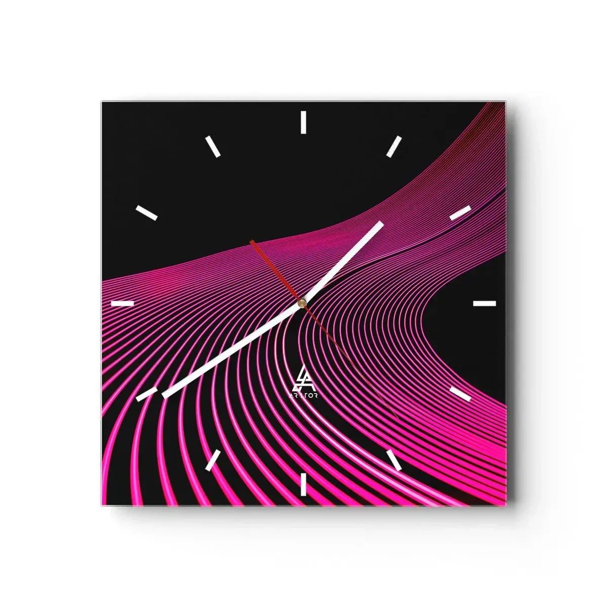 Horloge murale - Pendule murale - Avenue de lumière - 40x40 cm