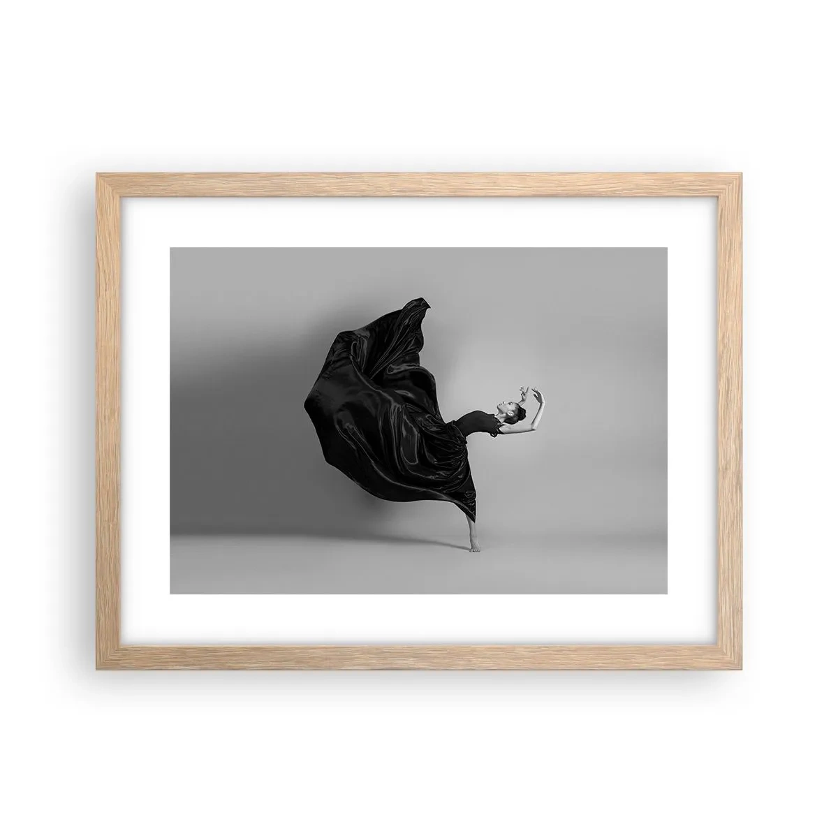 Affiche dans un chêne clair - Poster - Musique ailées - 40x30 cm