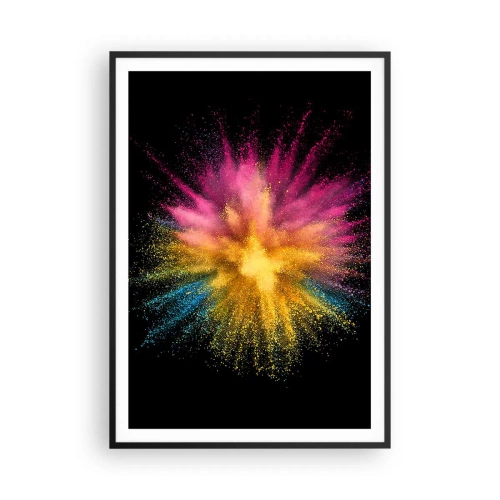 Affiche dans un cadre noir - Poster - Origine des couleurs - 70x100 cm