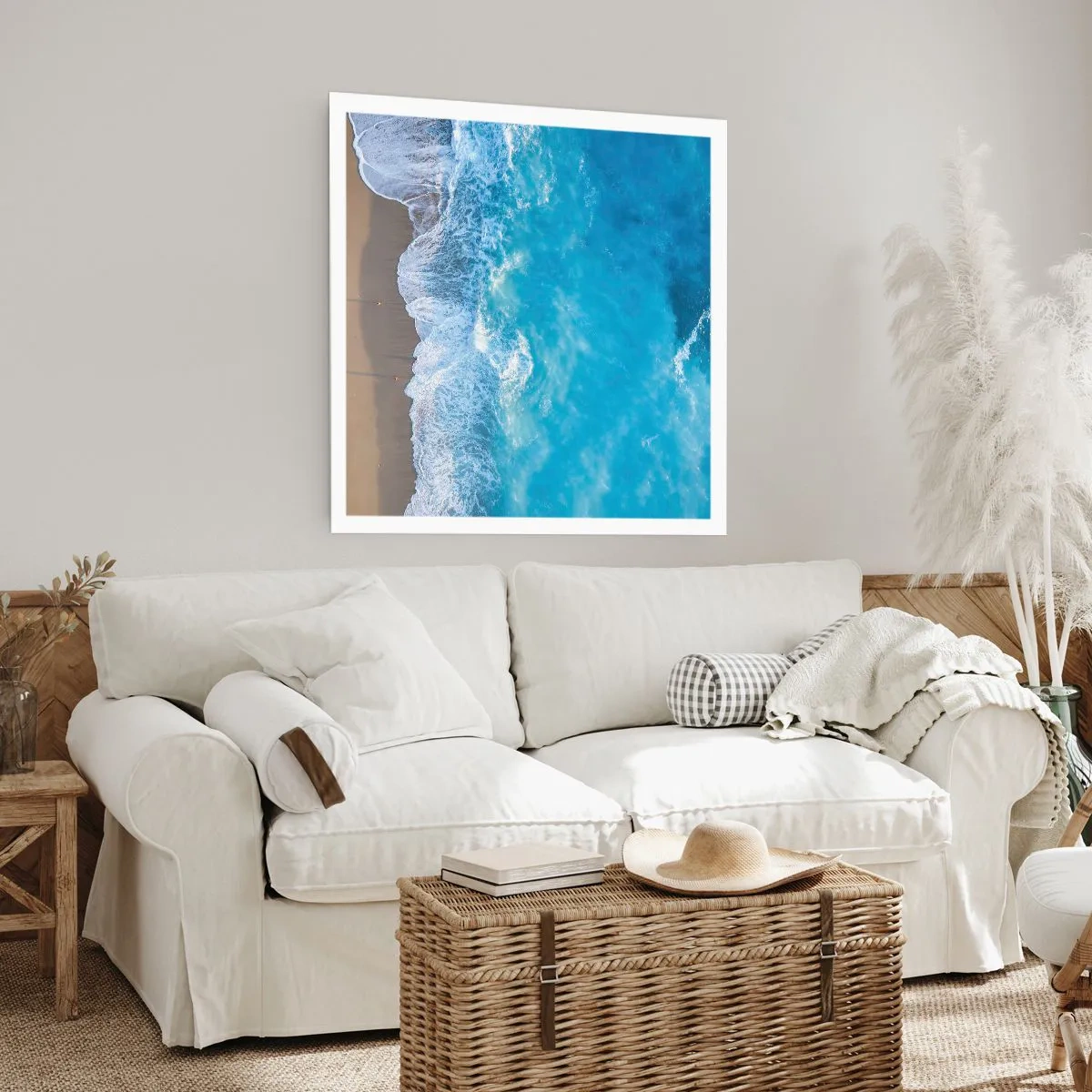 Affiche - Poster - La force du bleu - 30x30 cm