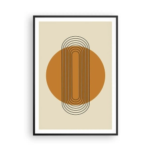 Affiche dans un cadre noir - Poster - Plan idéal - 70x100 cm