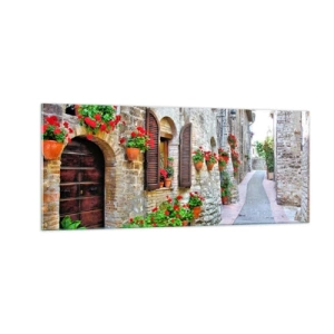 Impression sur verre - Image sur verre - Ambiance italienne - 100x40 cm