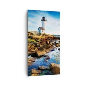 Impression sur toile - Image sur toile - Revenez heureux, j'attends - 65x120 cm