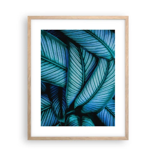 Affiche dans un chêne clair - Poster - Lignes de vie - 40x50 cm