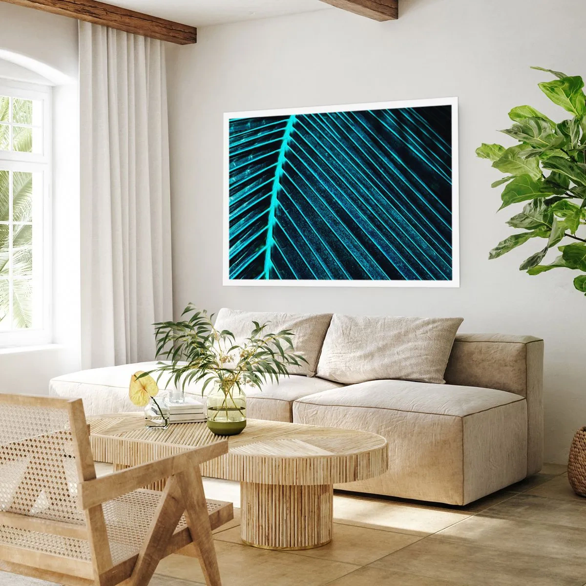 Affiche - Poster - Texture verte - 91x61 cm