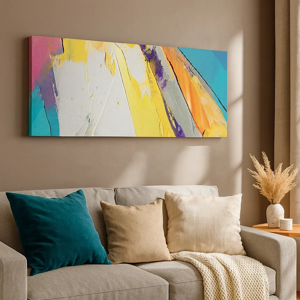 Impression sur toile - Image sur toile - Anatomie du monde - 30x30 cm