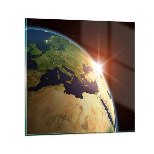 Impression sur verre - Image sur verre - Lever de soleil - 70x70 cm