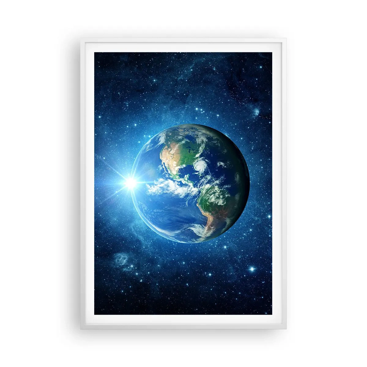 Affiche dans un cadre blanc - Poster - Nous sommes au paradis - 70x100 cm