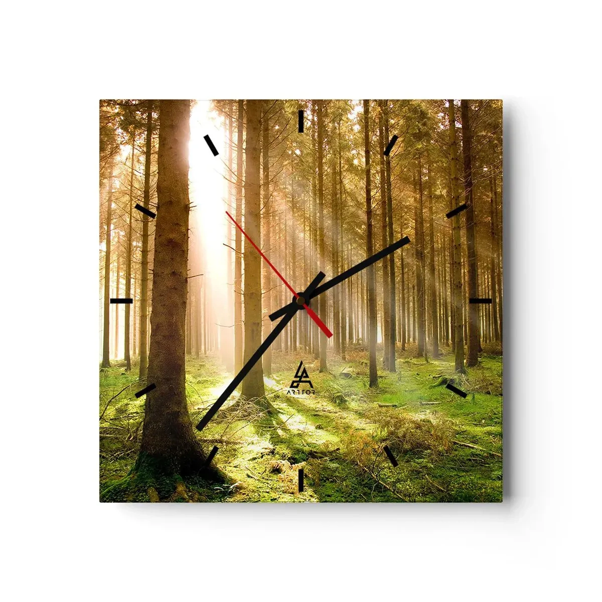 Horloge murale - Pendule murale - Les elfes vont bientôt apparaître - 40x40 cm