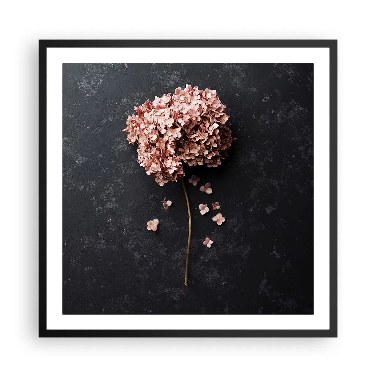 Affiche dans un cadre noir - Poster - Un signe vraiment romantique - 60x60 cm