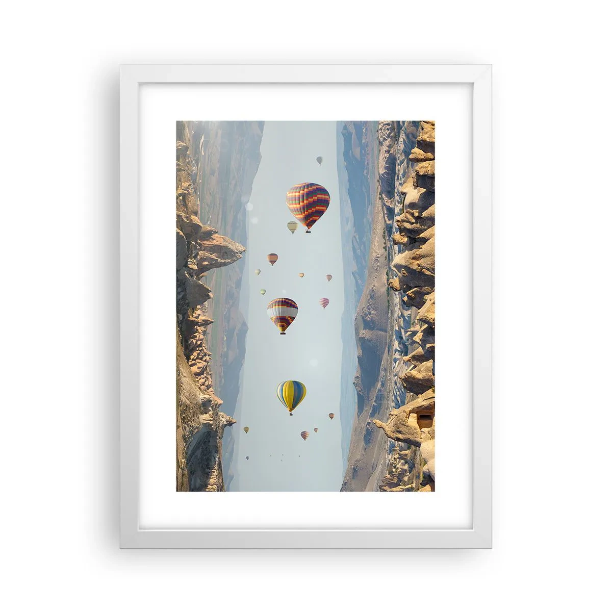 Affiche dans un cadre blanc - Poster - Ici, tout est possible - 30x40 cm